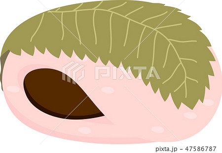 桜もち　ひな祭り　お雛様　ひな人形　桃の節句　和菓子　おもち 47586787