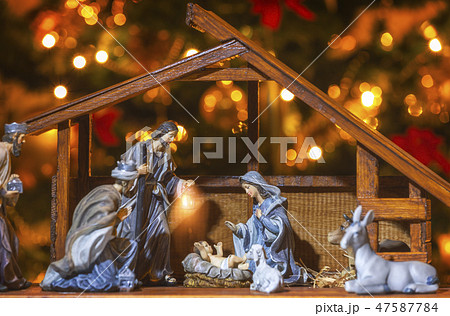Christmas nativity scene Jesus Christ Christmas nativity scene Jesus Christ 47587784