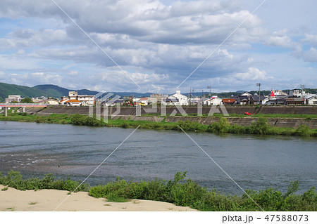 三次市に流れる西条川と馬洗川 47588073
