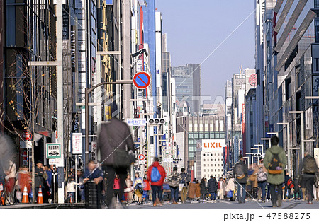 日本の東京都市景観 東京・銀座(歩行者天国) 日本の東京都市景観 東京・銀座(歩行者天国) 47588275