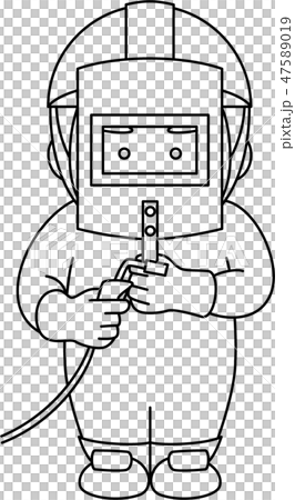 Male character welding 47589019