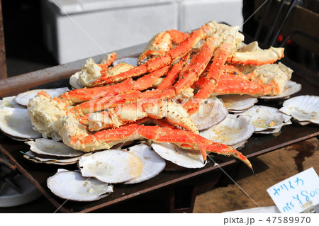 海鮮焼き　タラバガニ 47589970