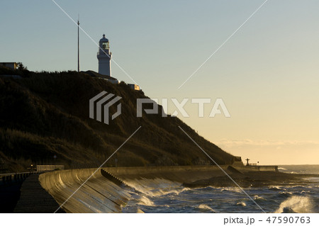 [静岡県]　御前崎海岸　朝焼け　日の出 47590763