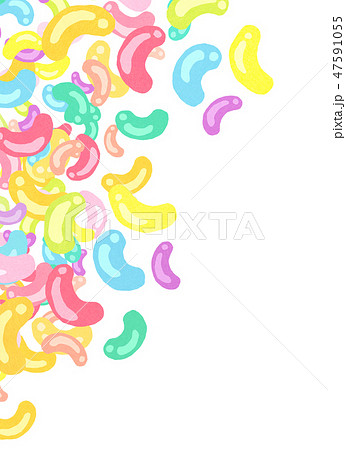 ゼリービーンズ　カラフル　テクスチャー 47591055