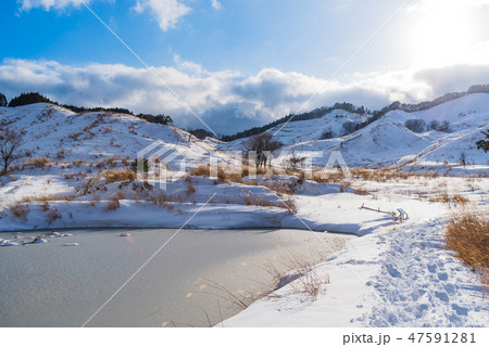 雪の降った砥峰高原 雪の降った砥峰高原 47591281