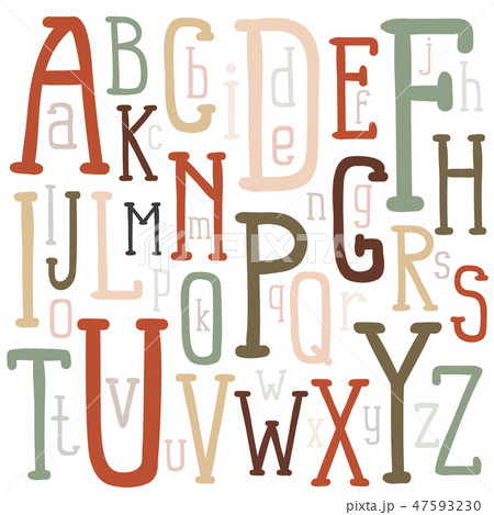 Multicolored letters 47593230