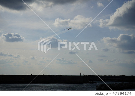 日本海 道川漁港冬景色 日本海 道川漁港冬景色 47594174