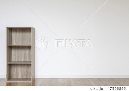新築住宅の部屋と棚 47596846