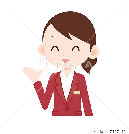 A Woman Wearing A Red Jacket Stock Illustration