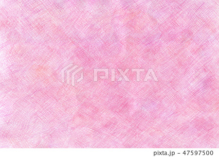 ピンクの色鉛筆のスクラッチ模様の背景素材のイラスト素材