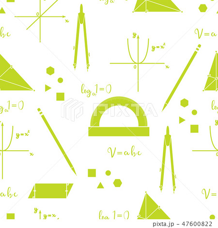 Mathematical scientific vector seamless pattern Mathematical scientific vector seamless pattern 47600822