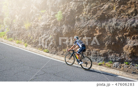 A man road cyclist A man road cyclist 47606283