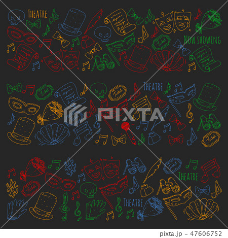 Theatre vector illustration. Entertaiment, cinema, stage, event. Background for banners, posters. Theatre vector illustration. Entertaiment, cinema, stage, event. Background for banners, posters. 47606752