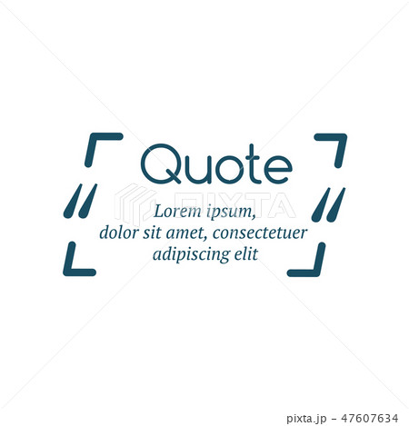 Quote frame. template with print information  47607634