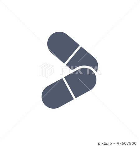 Pills Icon in trendy flat style. Pills Icon in trendy flat style. 47607900