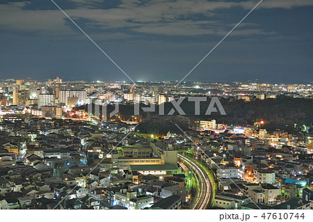 【堺市役所より仁徳天皇陵 夜景】 大阪府堺市 47610744