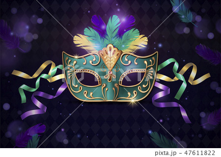 Masquerade Decorative Mask - 스톡일러스트 [47611822] - Pixta