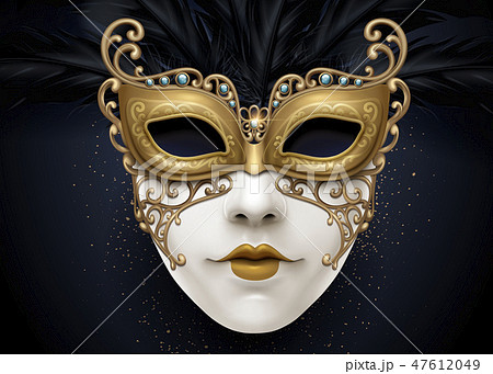 Carnival Beautiful Mask - 스톡일러스트 [47612049] - Pixta