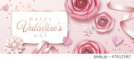Happy Valentine's Day banner Happy Valentine's Day banner 47612582