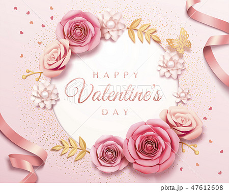 Happy Valentine's Day template Happy Valentine's Day template 47612608