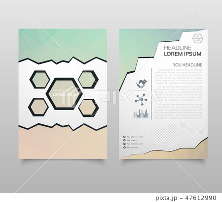 business brochure or magazine cover 47612990