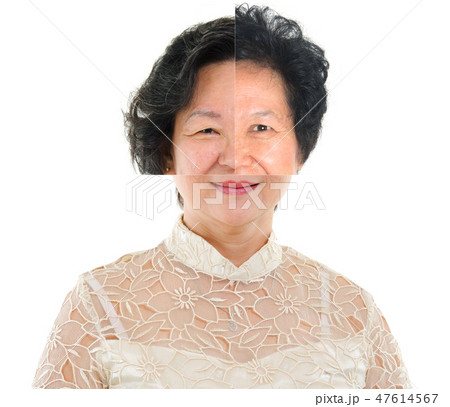 Collage of different women face 47614567