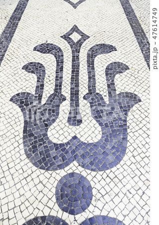 Typical stone floor of Lisbon Typical stone floor of Lisbon 47614749
