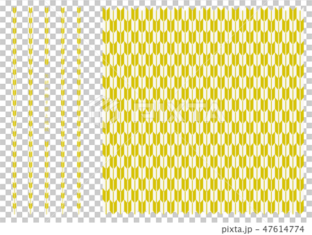 矢絣の飾り罫　紺色 47614774