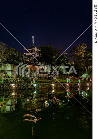 奈良　興福寺　猿沢の池と五重塔 47615280