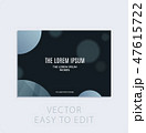 Brochure with black abstract design cover, party flyer in A4 with grey smooth round for club, 47615722