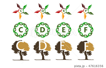 Leaf Tree Template Set 47616356