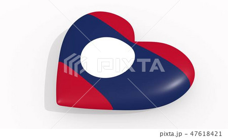 Heart in colors and symbols of Laos, loop Heart in colors and symbols of Laos, loop 47618421