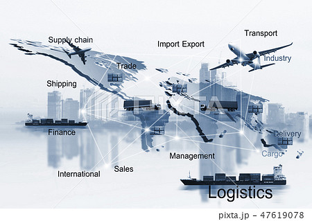 Transportation, import-export and logistics concept Transportation, import-export and logistics concept 47619078
