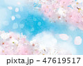 水彩の空と桜 47619517