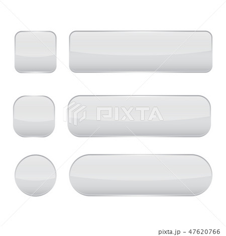White glass buttons. Web 3d shiny icons set White glass buttons. Web 3d shiny icons set 47620766