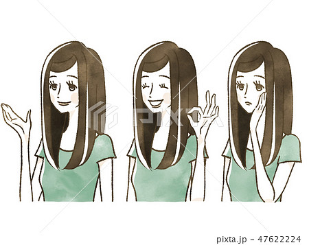 女性-表情 47622224