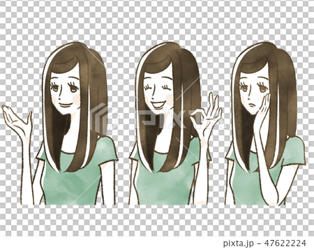 女性-表情 47622224