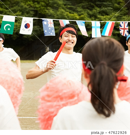 高校生　体育祭　運動会 47622926