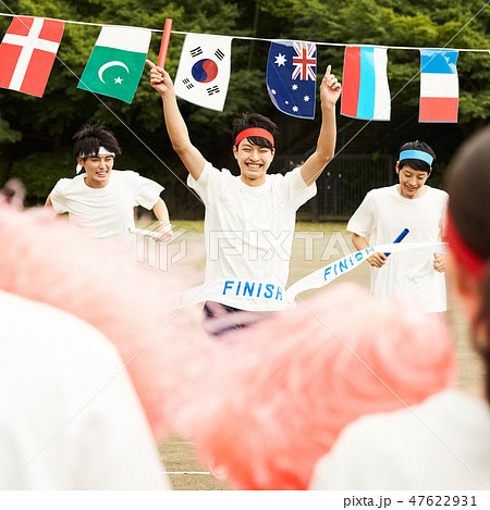 高校生　体育祭　運動会 47622931