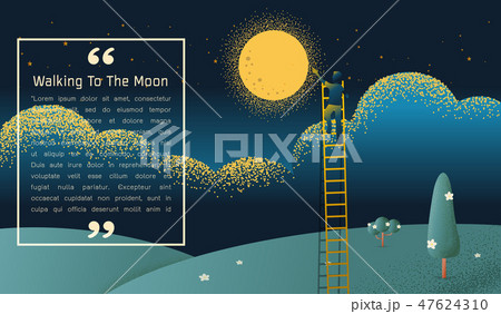vector illustration of reach out for the stars 47624310