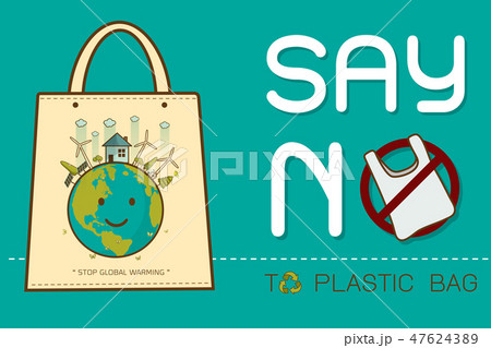 Eco Fabric Cloth Bag Vector illustration 47624389