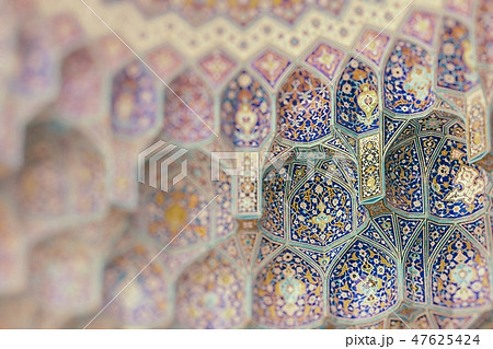 Details of Mosque in Iran. Selective Focus. 47625424