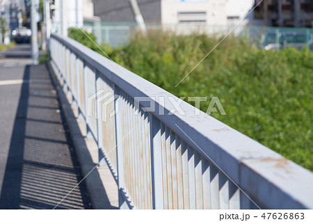 橋の欄干 手すり の写真素材
