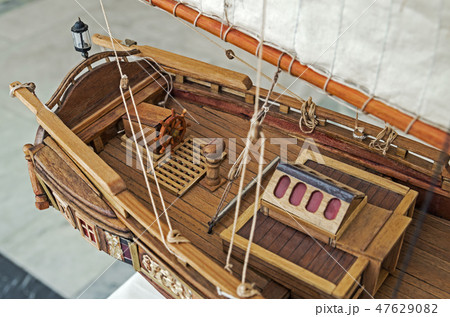Aft section of sailing ship 47629082