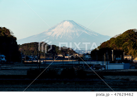 里山から見た富士 里山から見た富士 47629462