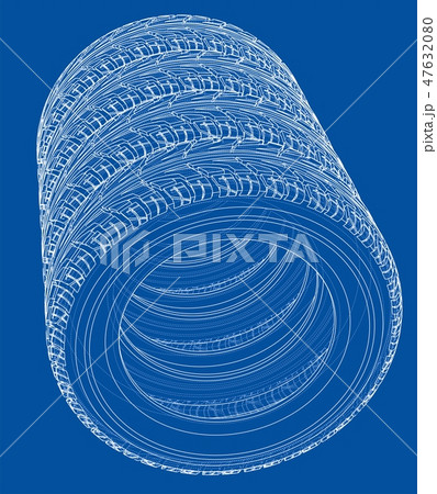 Car tires concept. Vector rendering of 3d Car tires concept. Vector rendering of 3d 47632080