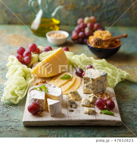 Cheese with nuts Cheese with nuts 47632623