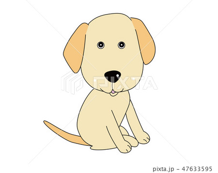 ラブラドールレトリバーのイラスト素材