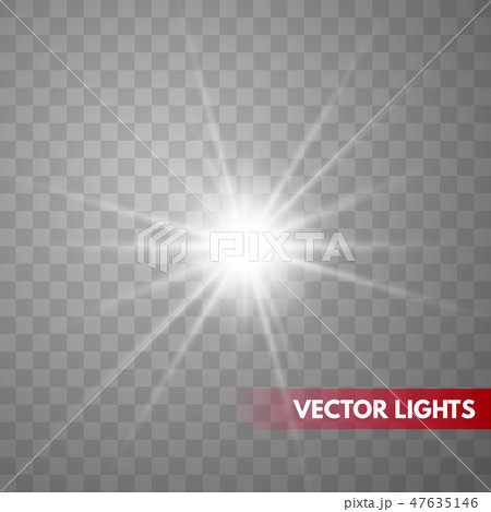 Glowing light effect on transparent background. 47635146