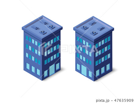 Modern 3D city isometric Modern 3D city isometric 47635909